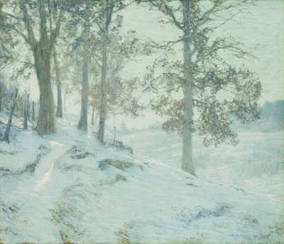 Verweilende Eichenblätter von Walter Launt Palmer