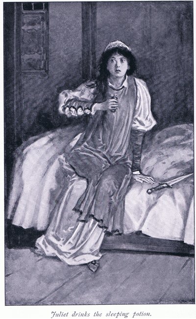 Julia trinkt den Schlaftrank von Walter Paget
