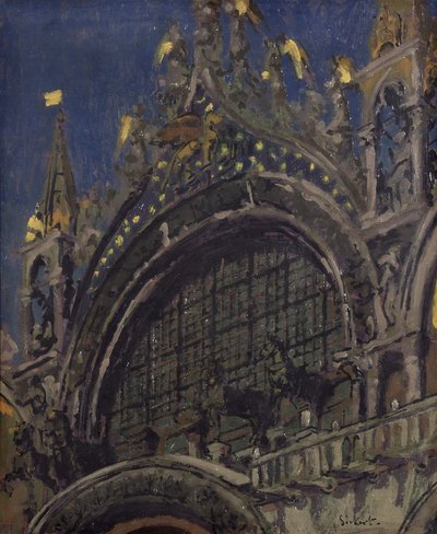 Die Pferde von St. Markus, Venedig von Walter Richard Sickert