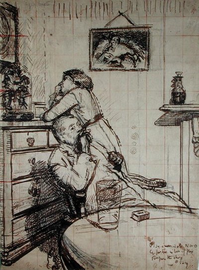Vorbereitende Studie für Ennui von Walter Richard Sickert