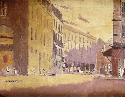 Straße in Dieppe von Walter Richard Sickert