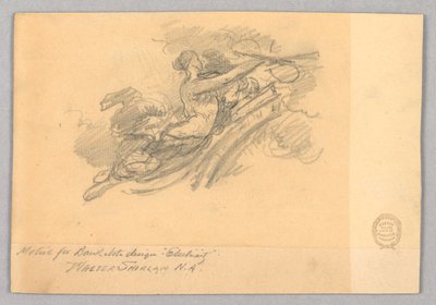 Elektrizität (Motiv für Banknotendesign) von Walter Shirlaw