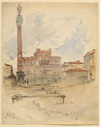 Palazzo Pubblico, Siena von Walter Shirlaw