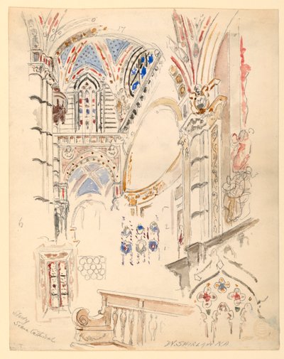 Studie des Doms von Siena von Walter Shirlaw