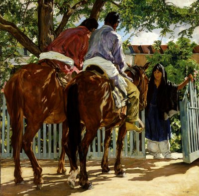 Besucher von Walter Ufer
