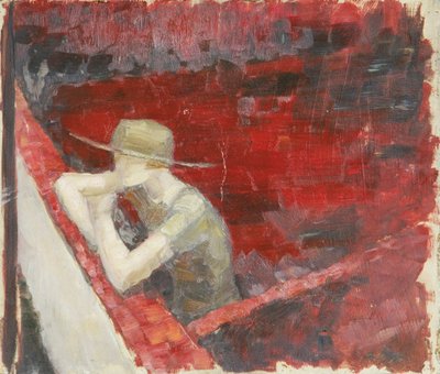 Dame an der Mauer von Walther Gamerith
