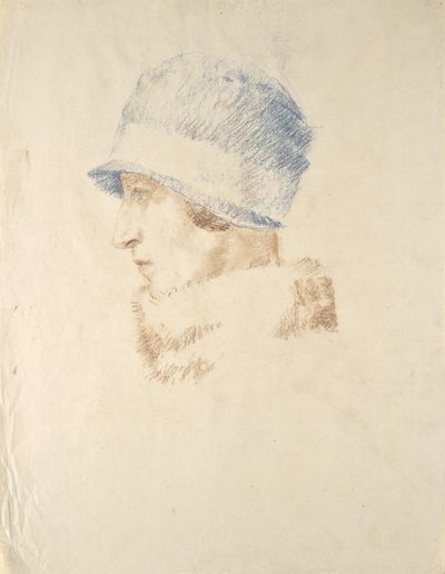 Dame mit Hut von Walther Gamerith