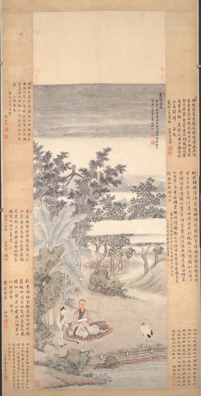 Porträt von An Qi von Wang Hui