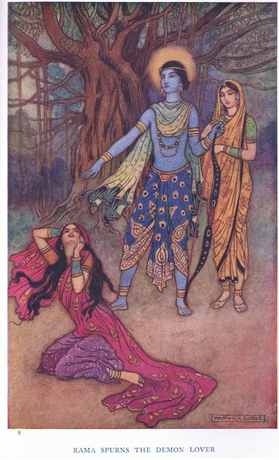 Rama verschmäht den Dämonenliebhaber von Warwick Goble