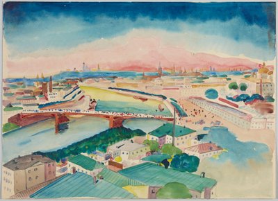 Blick auf Moskau von Wassily Kandinsky
