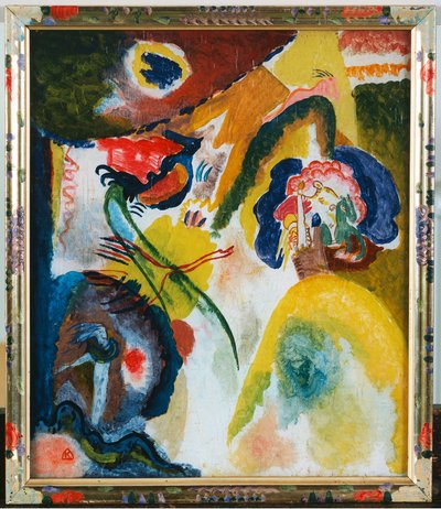 Glasbild mit Schwan von Wassily Kandinsky