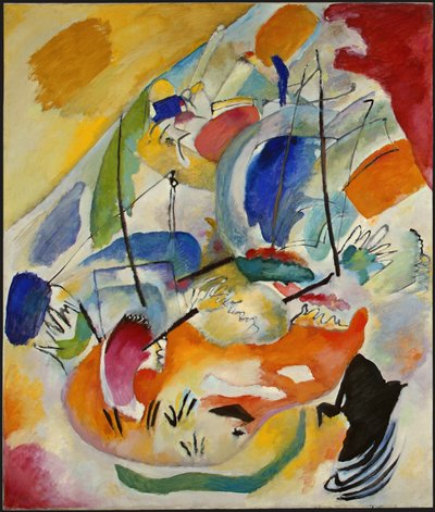 Improvisation 31 Seeschlacht von Wassily Kandinsky