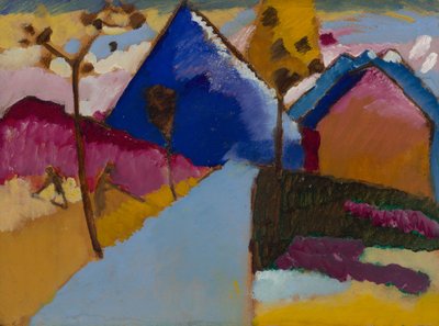 Kochel – Gerade Straße von Wassily Kandinsky