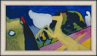 Mit gelbem Pferd von Wassily Kandinsky