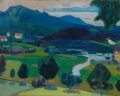 Murnau – Blick über den Staffelsee von Wassily Kandinsky