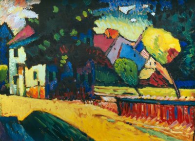 Murnau – Landschaft mit grünem Haus von Wassily Kandinsky