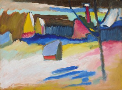 Murnau – Landschaft mit kahlem Baum von Wassily Kandinsky