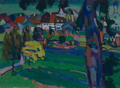 Murnau – Studie für "Landschaft mit Baumstamm" von Wassily Kandinsky