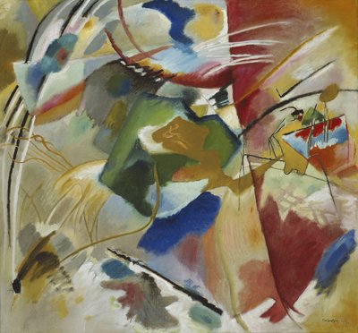 Gemälde mit grünem Zentrum, 1913 von Wassily Kandinsky