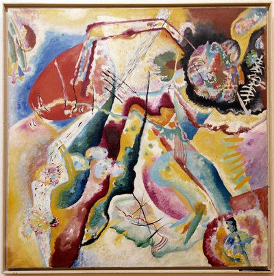 Gemälde mit rotem Fleck, 1914 von Wassily Kandinsky