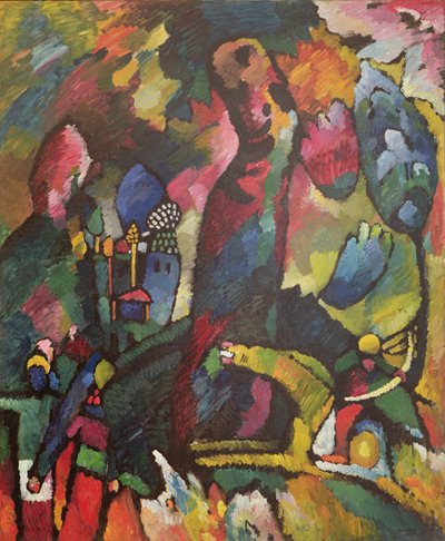 Bild mit einem Bogenschützen, 1909 von Wassily Kandinsky