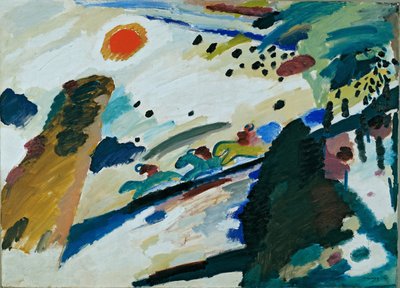 Romantische Landschaft von Wassily Kandinsky