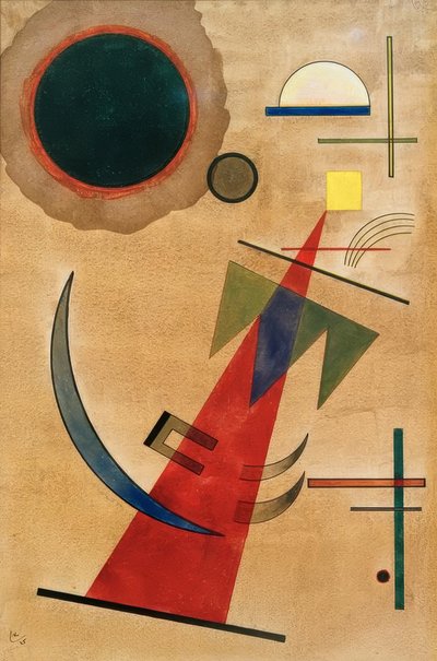 Rot in Spitzform von Wassily Kandinsky