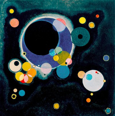 Skizze für mehrere Kreise von Wassily Kandinsky