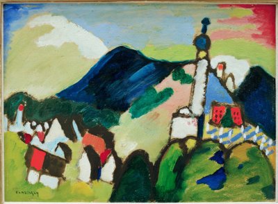 Studie für Murnau mit Kirche II von Wassily Kandinsky