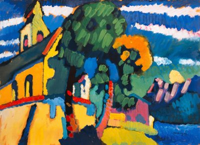 Dorfkirche in Riegsee von Wassily Kandinsky