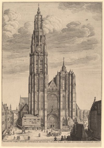 Kathedrale von Antwerpen von Wenceslaus Hollar