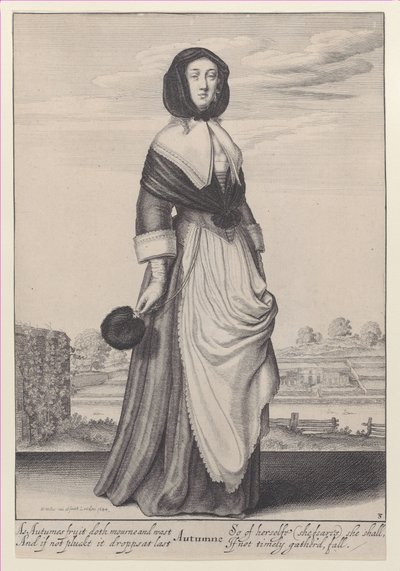 Herbst, aus Die Jahreszeiten, 1643-44 von Wenceslaus Hollar