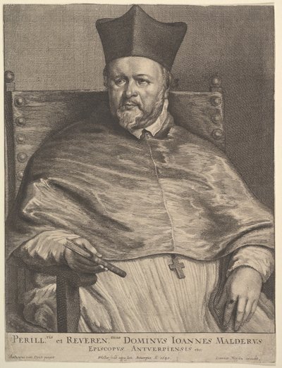 Bischof Jan van Malderen, 1645 von Wenceslaus Hollar