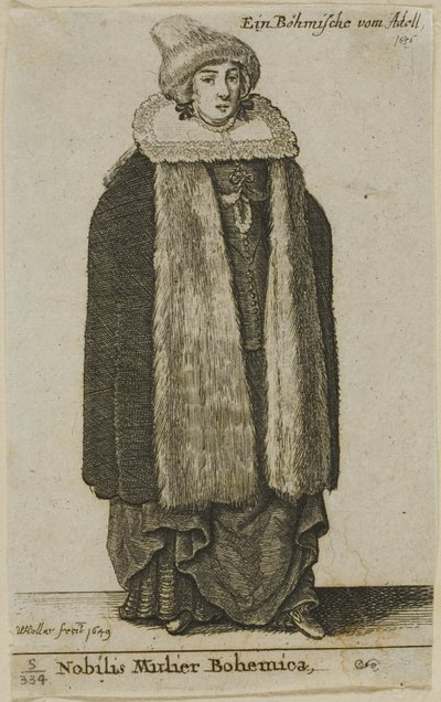 Böhmische Adlige von Wenceslaus Hollar
