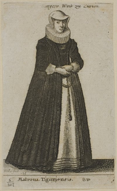 Bürgerfrau von Zürich von Wenceslaus Hollar