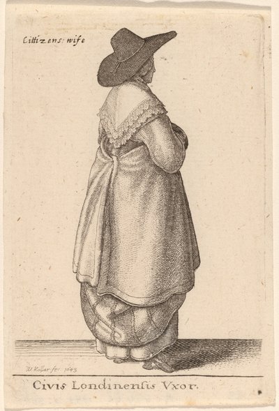 Civis Londinensis Vxor von Wenceslaus Hollar