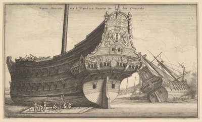 Niederländischer Ostindienfahrer, 1647 von Wenceslaus Hollar