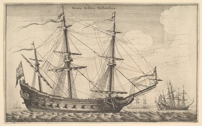 Niederländisches Kriegsschiff von Wenceslaus Hollar