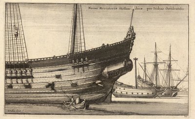 Niederländischer Westindienfahrer (Zustand 2) von Wenceslaus Hollar