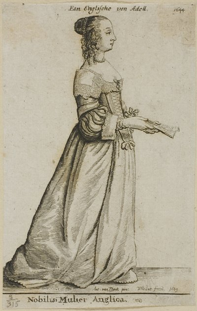 Englische Adlige von Wenceslaus Hollar