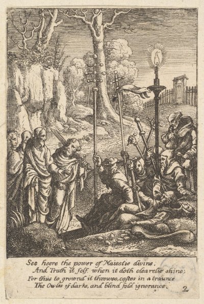 Jesus konfrontiert seine Widersacher, 1625-77 von Wenceslaus Hollar