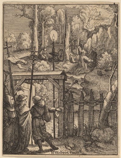 Jesus am Ölberg von Wenceslaus Hollar