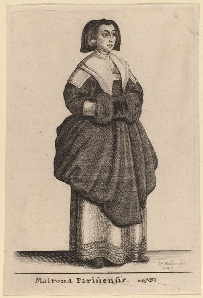 Matrona Parisiensis von Wenceslaus Hollar