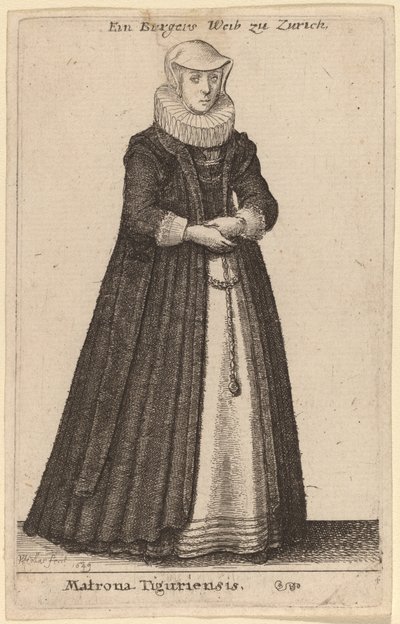 Matrona Tiguriensis von Wenceslaus Hollar