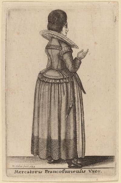 Mercatoris Francofurtensis Ehefrau von Wenceslaus Hollar