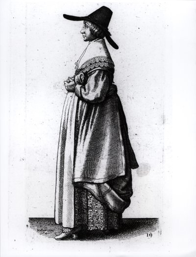 Kaufmannsfrau, 1640 von Wenceslaus Hollar
