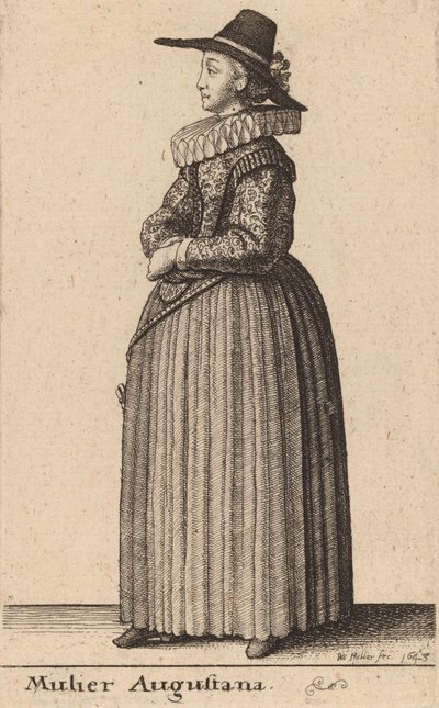 Mulier Augustana von Wenceslaus Hollar