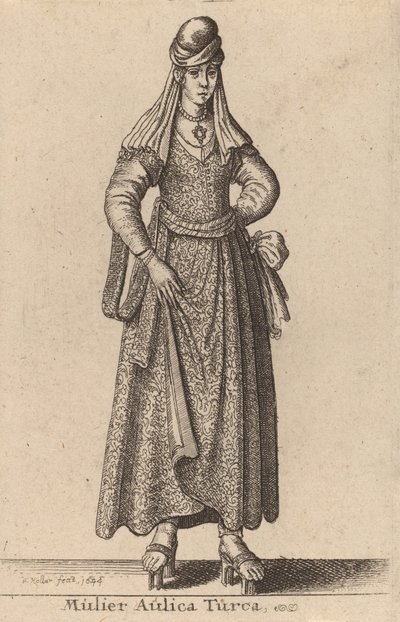 Mulier Aulica Turca, 1644 von Wenceslaus Hollar