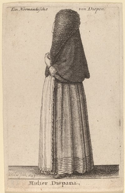 Mulier Diepana von Wenceslaus Hollar