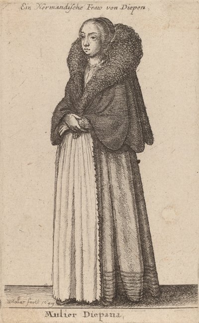 Mulier Diepana von Wenceslaus Hollar